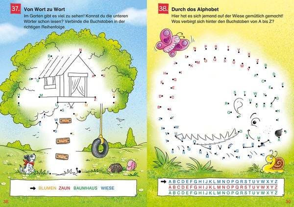 Leselöwen Punkterätsel für Erstleser - 1. Klasse (Petrol)