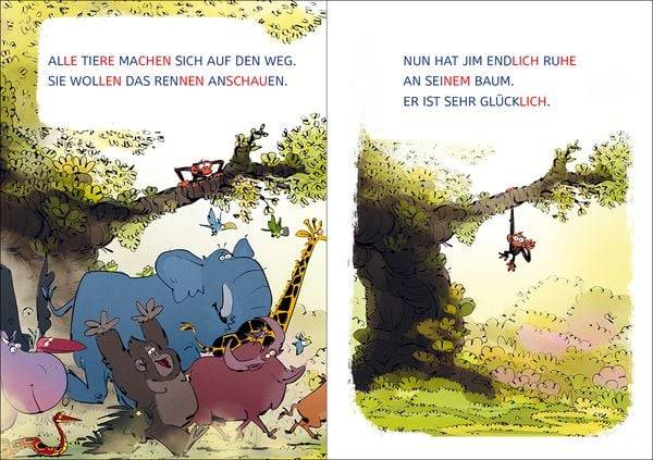 Leselöwen 1. Klasse - Jim ist mies drauf - Fertig, los ... Banane! (Großbuchstaben)