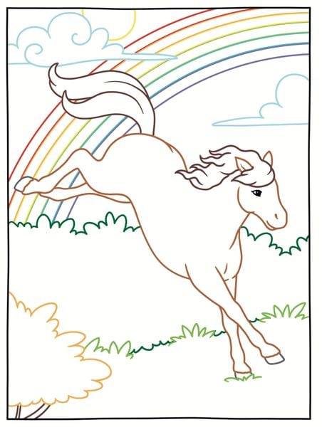 Zauberpapier - Das große Malbuch - Pferde und Ponys