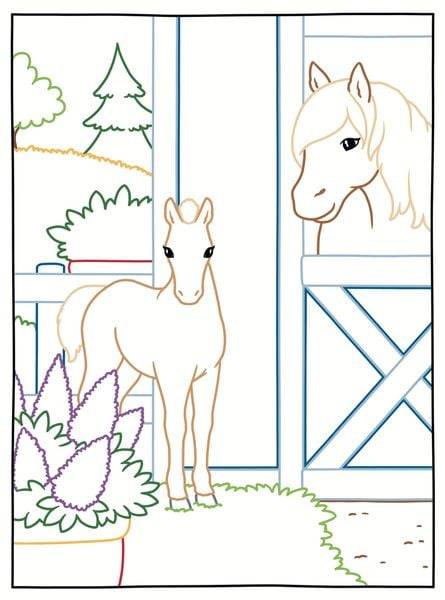 Zauberpapier - Das große Malbuch - Pferde und Ponys