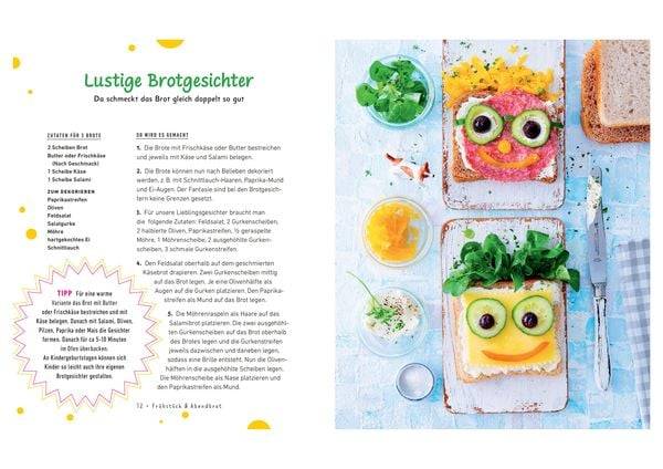 Lecker, lustig und gesund. Die besten Rezepte für Kinder mit Meal-Prep-Ideen. Wird garantiert gegessen