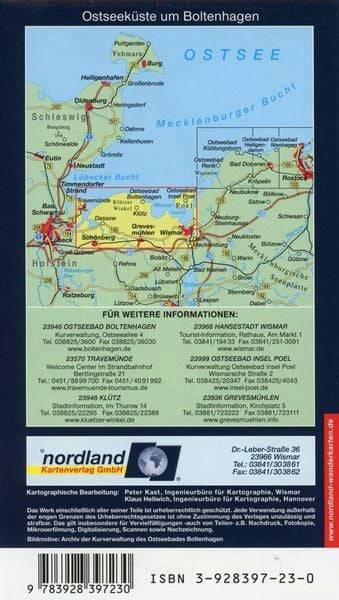 Ostseeküste um Boltenhagen 1 : 35 000