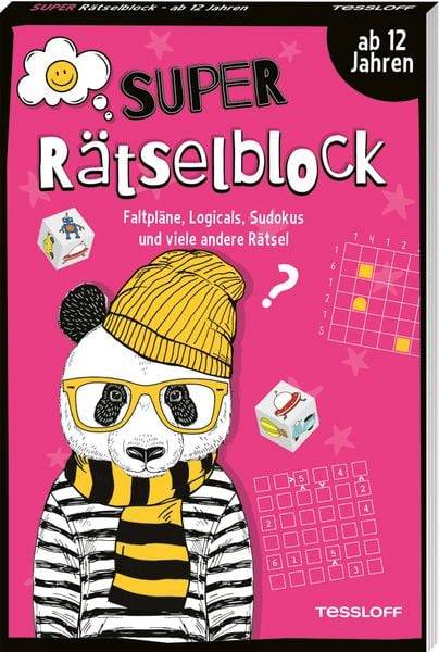 Super Rätselblock ab 12 Jahren. Faltpläne, Logicals, Sudokus und viele andere Rätsel
