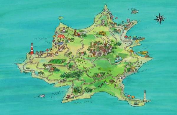 Am Leuchtturm gibt es Erdbeereis