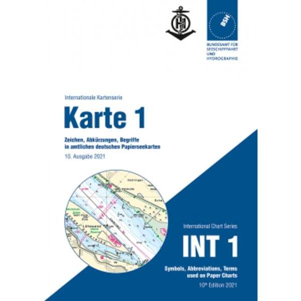 Karte 1 - Zeichen, Abkürzungen, Begriffe in amtlichen deutschen Seekarten (Internationale Kartenserie)