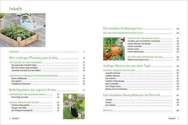 Alles Bio vom Balkon. Obst, Gemüse und Kräuter selber ziehen.