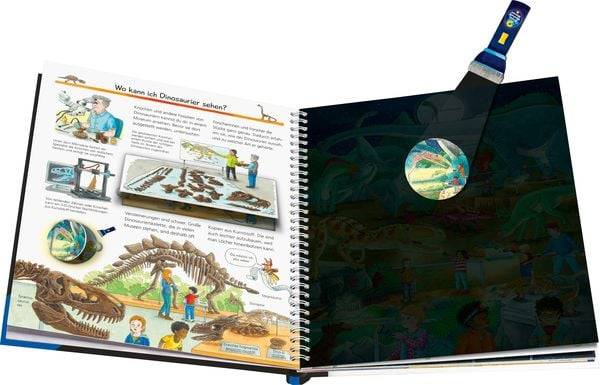 Wieso? Weshalb? Warum? Leuchte und entdecke: Dinosaurier (Taschenlampen-Buch mit Folien und Klappen)