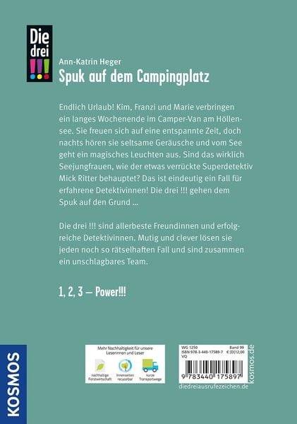 Die drei !!!, 99, Spuk auf dem Campingplatz