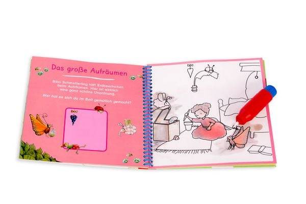 Ausmalen mit dem magischen Pinsel. Erdbeerinchen Erdbeerfee