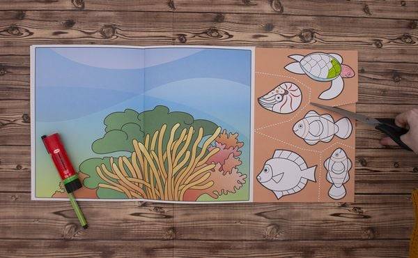 Wir basteln! - Malen, Ausschneiden, Kleben - Unter Wasser