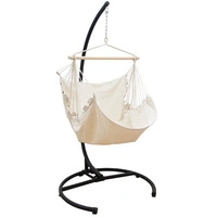XL Hängesessel mit Gestell Outdoor - 210cm Hängestuhl Ständer mit Relaxsessel XL Hängesessel mit Gestell Outdoor - 210cm Hängestuhl Ständer mit Relaxsessel