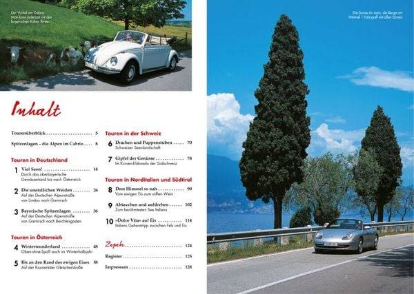 Cabrio-Routen durch die Alpen