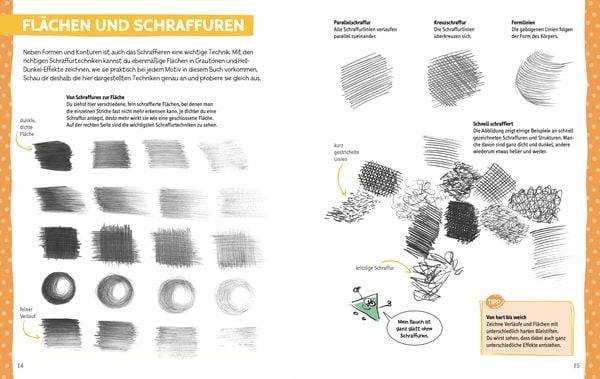 Die Kunst des Zeichnens für Kinder Zeichenschule - Optische Täuschung