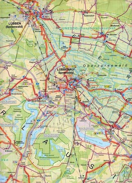 Fahrradkarte Spreewald 1:75 000