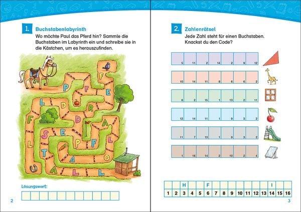 Leselöwen Rätsel-Rallye für Leseprofis - 2. Klasse (Türkis)