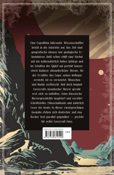 H.P. Lovecraft, Die Berge des Wahnsinns / At the Mountains of Madness. Zweisprachige Ausgabe
