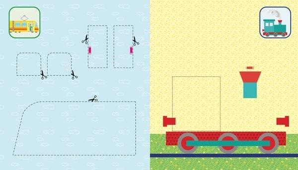 Das Verbastelbuch für die Allerkleinsten. Schneiden und Kleben. Fahrzeuge