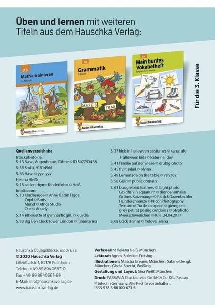 Quer durch die 3. Klasse, Englisch - Übungsblock