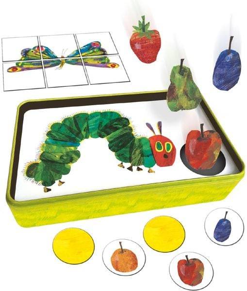 Schmidt Spiele - Die kleine Raupe Nimmersatt, Kunterbuntes Früchtesammeln