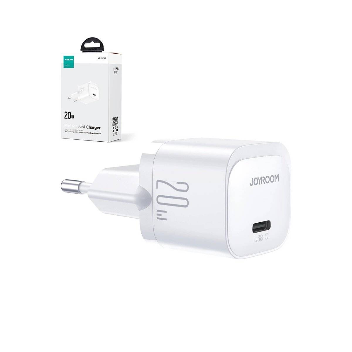 Wandladegerät ohne Kabel - USB C 20W PD Joyroom JR-TCF02 Mini-Ladegerät