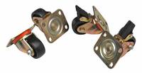 Equip Steckgehäuse-Rollensatz - Schwarz (Packung mit 4 Stück)