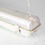 LED's light Feuchtraumleuchte mit HF-Bewegungsmelder und LED-Röhren 120 cm 2x 14W neutralweiß IP65