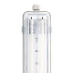 LED's light Feuchtraumleuchte mit LED-Röhren 60 cm 2x 7,5W neutralweiß IP65 G13