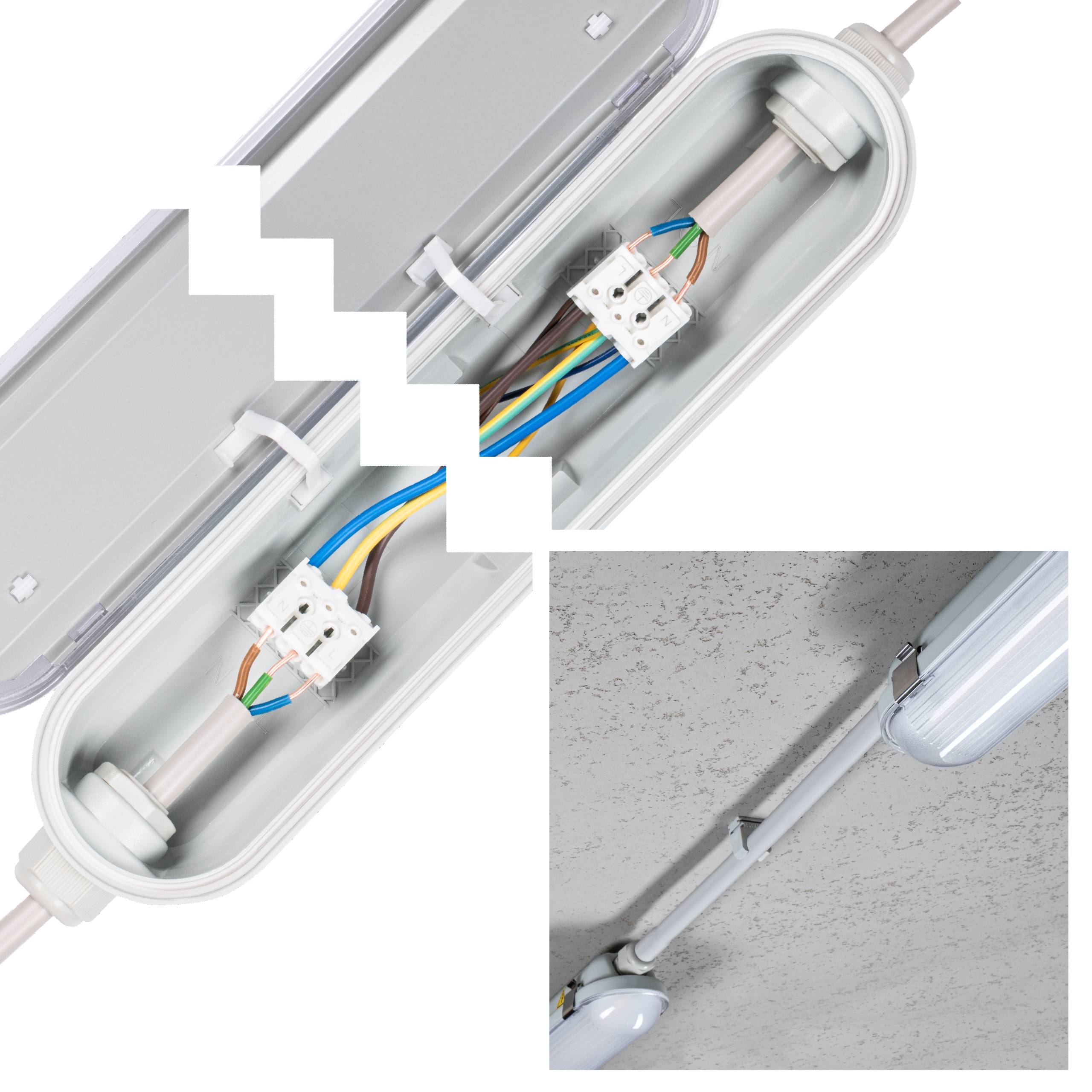 LED's light PRO LED-Feuchtraumleuchte 120 cm 30W neutralweiß IP65