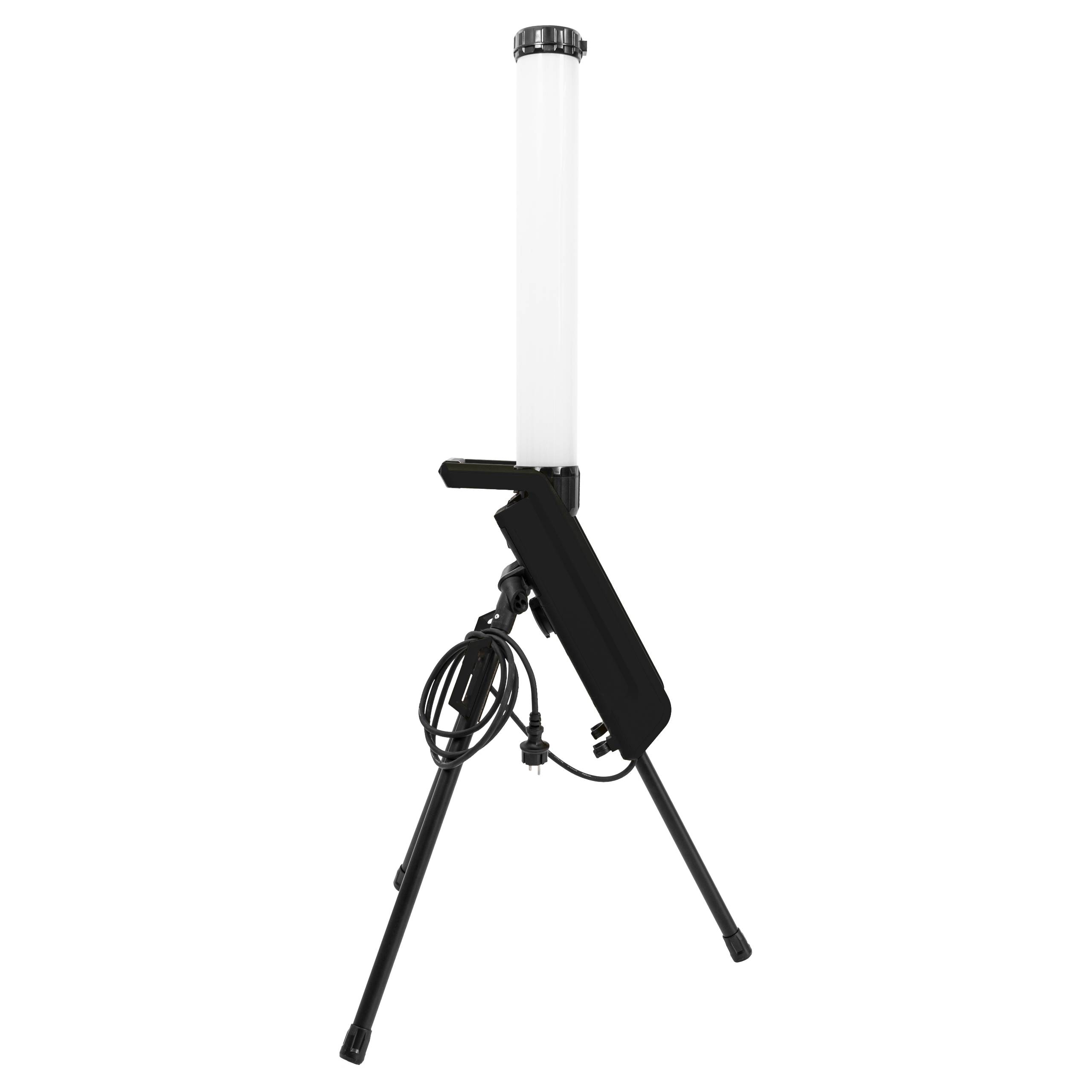 LED's work LED-Baustrahler 360° mit Steckdose 70W kaltweiß IK07 2m Zuleitung IP54