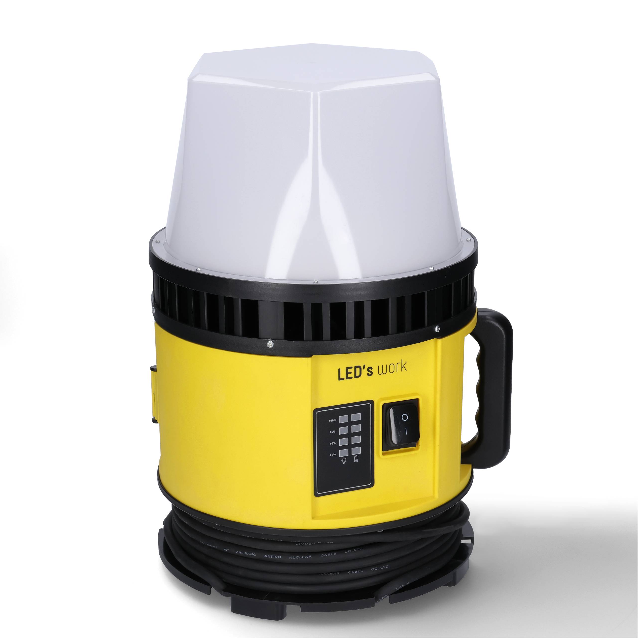 LED's work LED-Baustrahler 80W für 18V Werkzeugakkus o. Netzbetrieb IP55