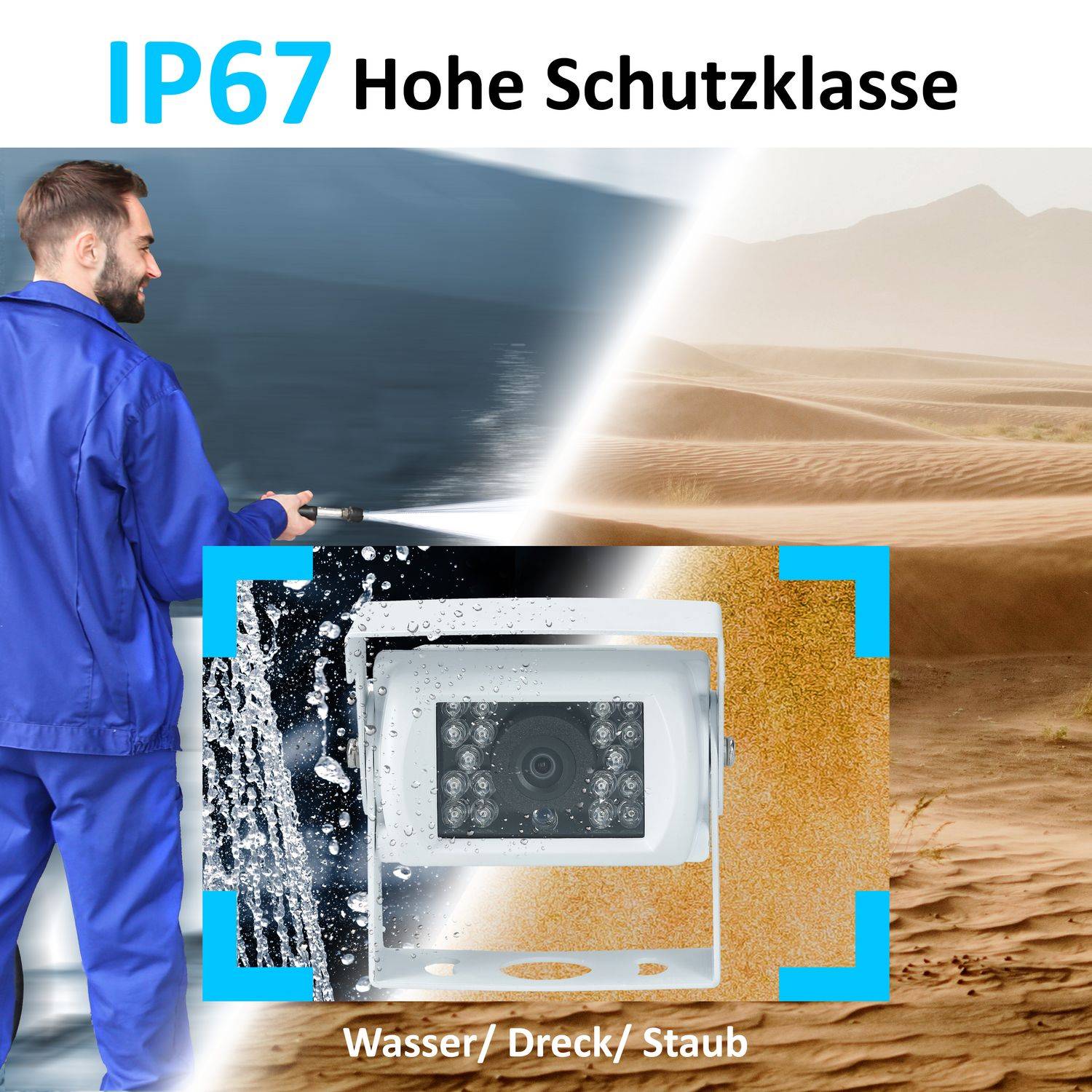 VSG24 Rückfahrkamera CAMPER | Wohnmobil weiß RV-23124