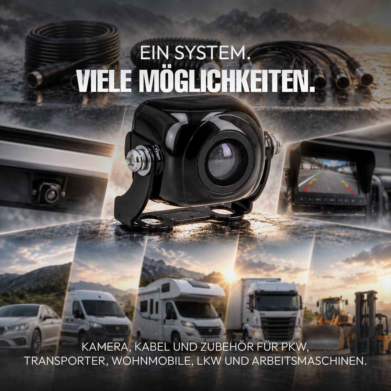 VSG24 Rückfahrkamera MAXX | Mini Kamera 3x3 cm PKW RV-23141