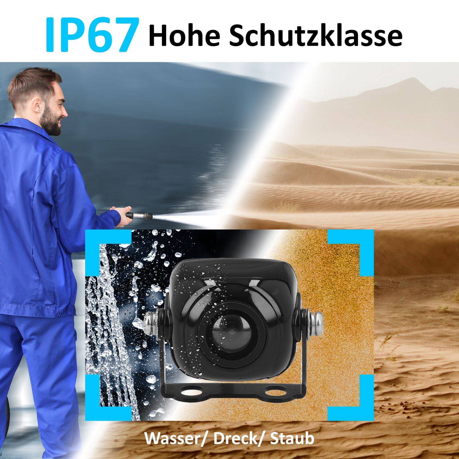 VSG24 Rückfahrkamera MAXX | Mini Kamera 3x3 cm PKW RV-23141