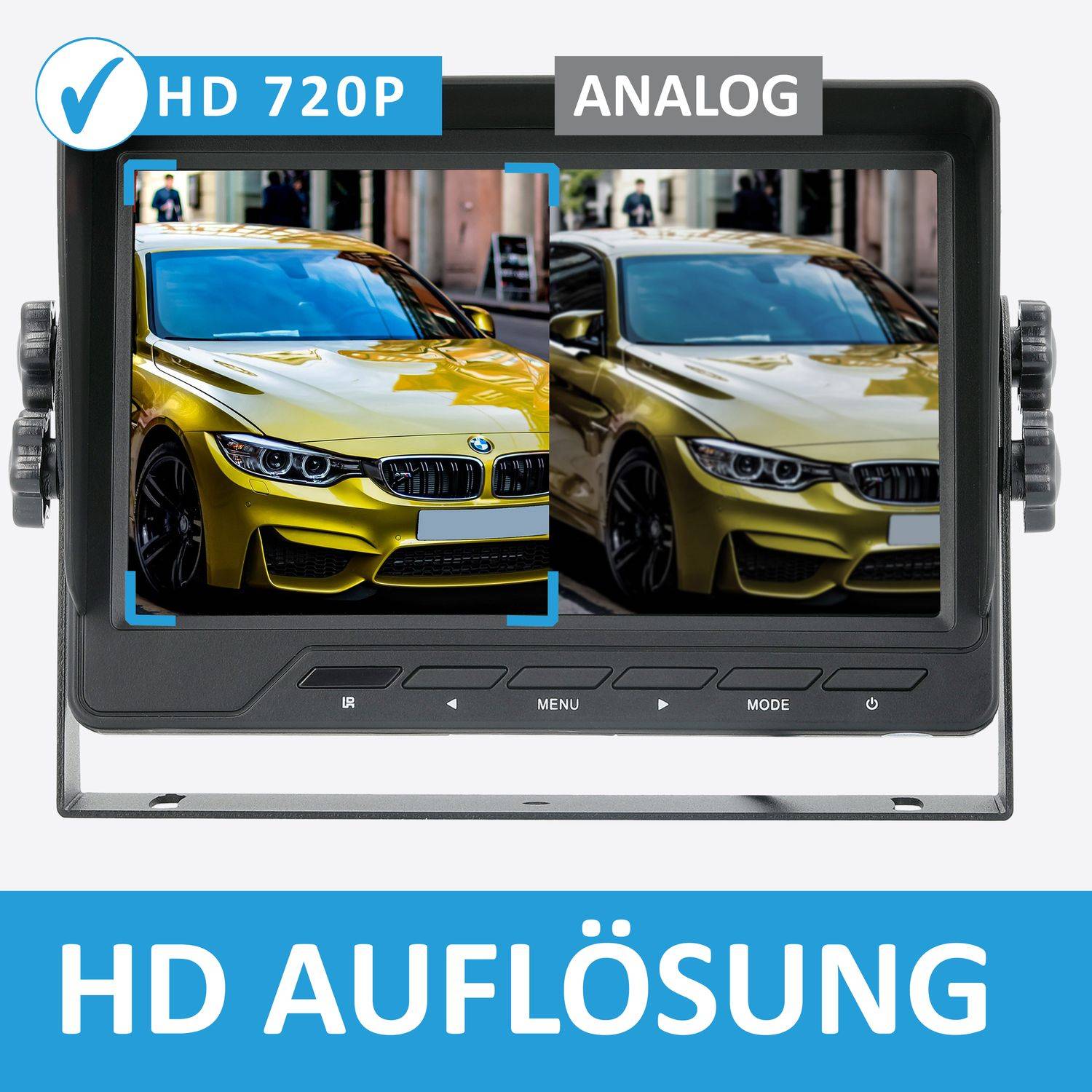 VSG24 Rückfahrkamera PROFI HD | Stoßfest & Erschütterungsresistent HD-1080P Auflösung IP69K RV-23563