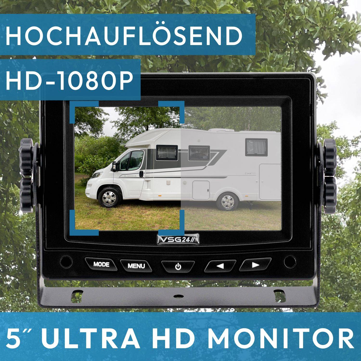 VSG24 Rückfahrkamera NAVIGATOR HD | HD 1080P | 170° | Nummernschild- oder Seitenkamera