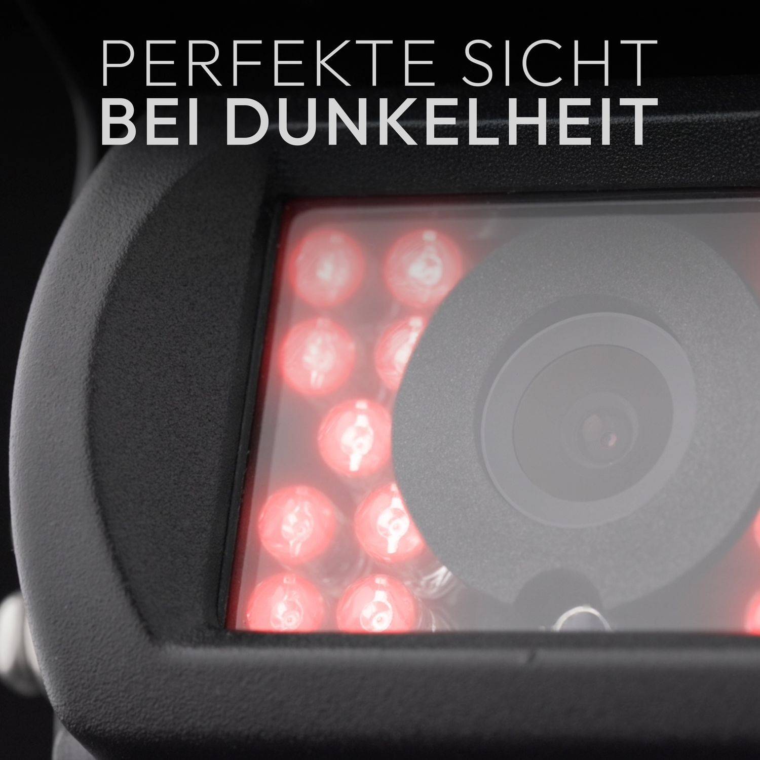 VSG24 7" Rückfahrkamera Set TRANSIT | mit 2 x Schwerlast-Kamera 120° schwarz RVS-24504