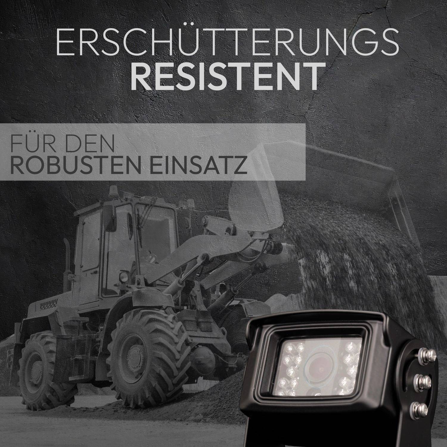 VSG24 7" Rückfahrkamera Set TRANSIT | Schwerlast-Kamera 120° schwarz RVS-24113