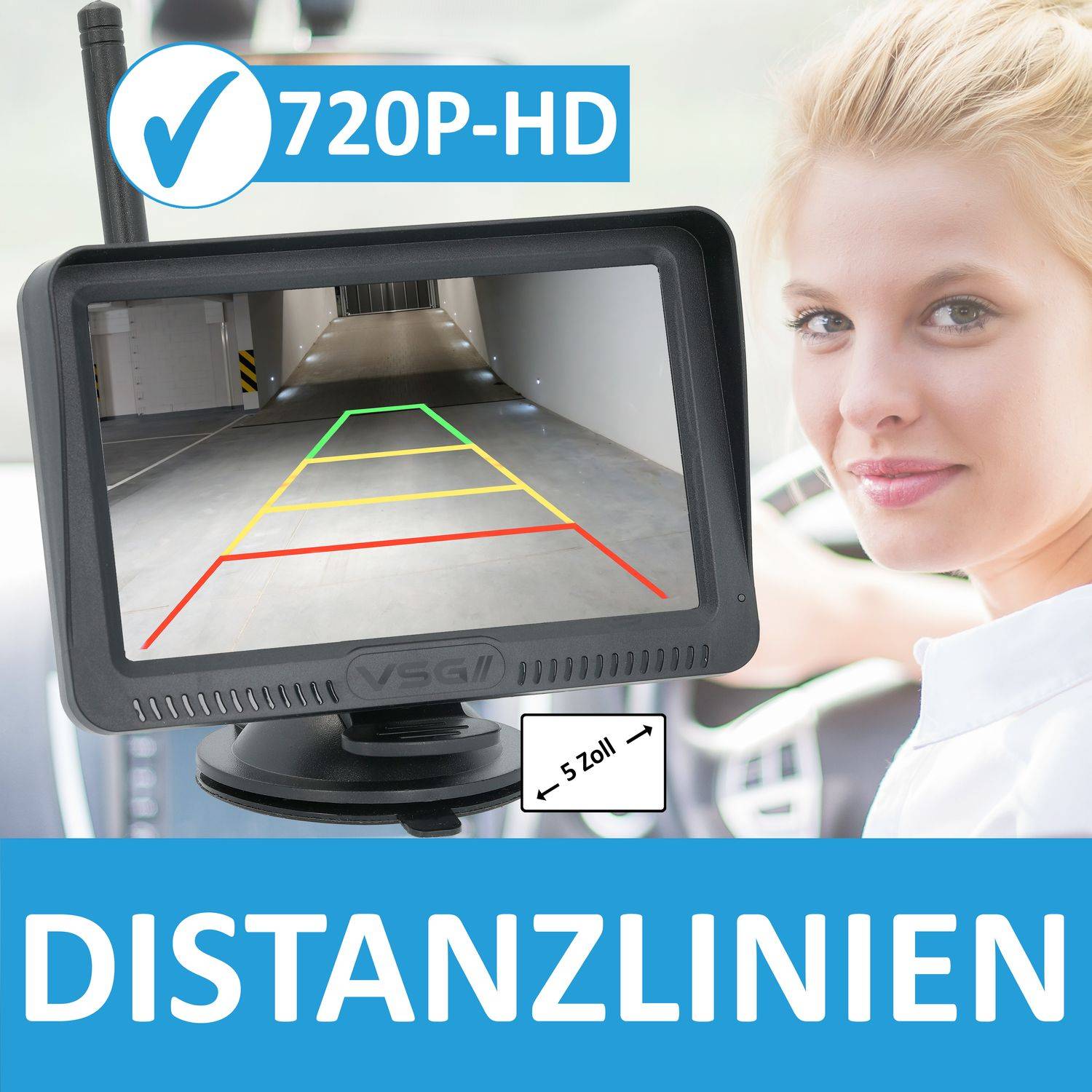 VSG24 5" FUNK-HD-Set PREMIUM ONE für PKW RVS-24147