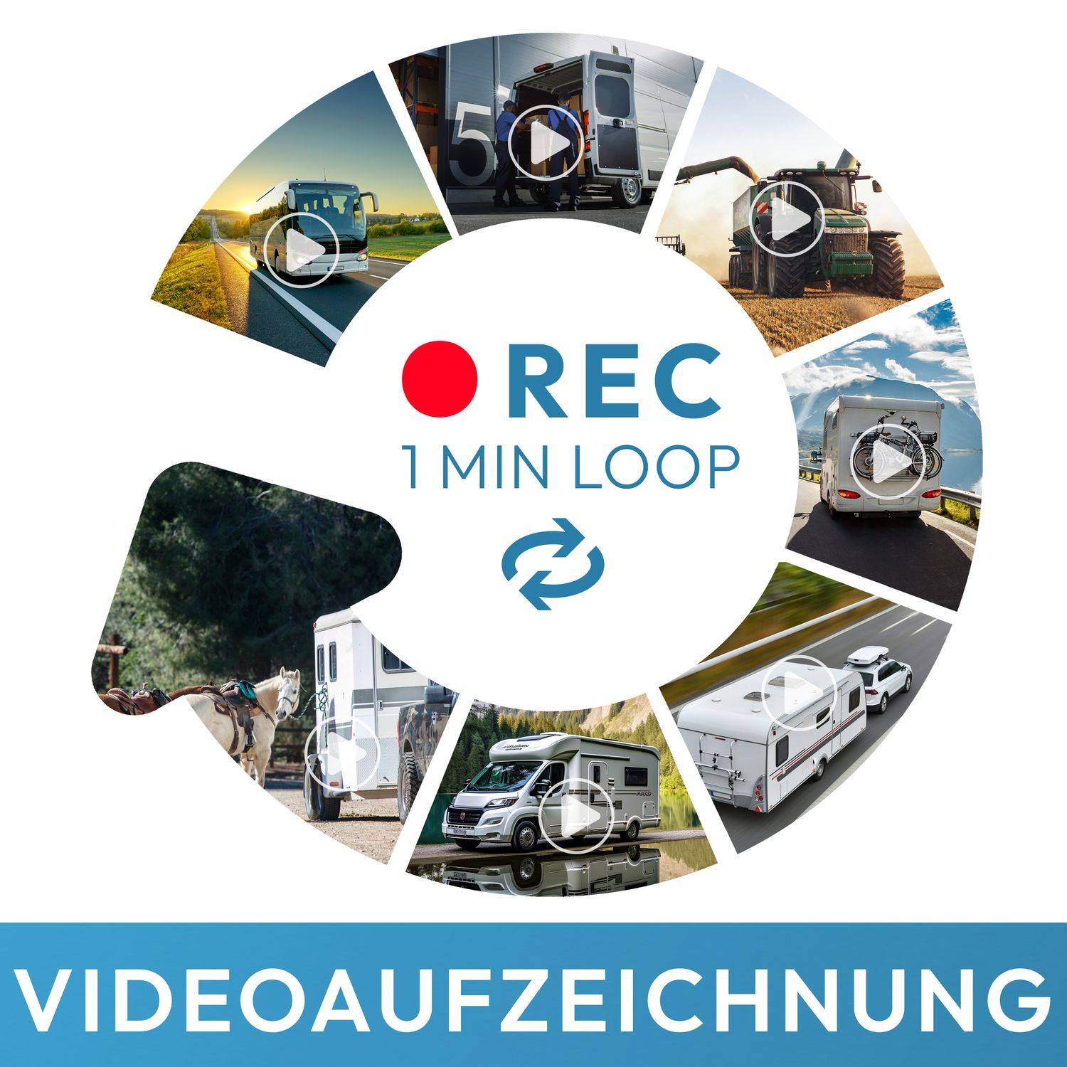 VSG24 7" FUNK-Set ELEMENT HD mit AKKU Magnet Kamera RVS-24571