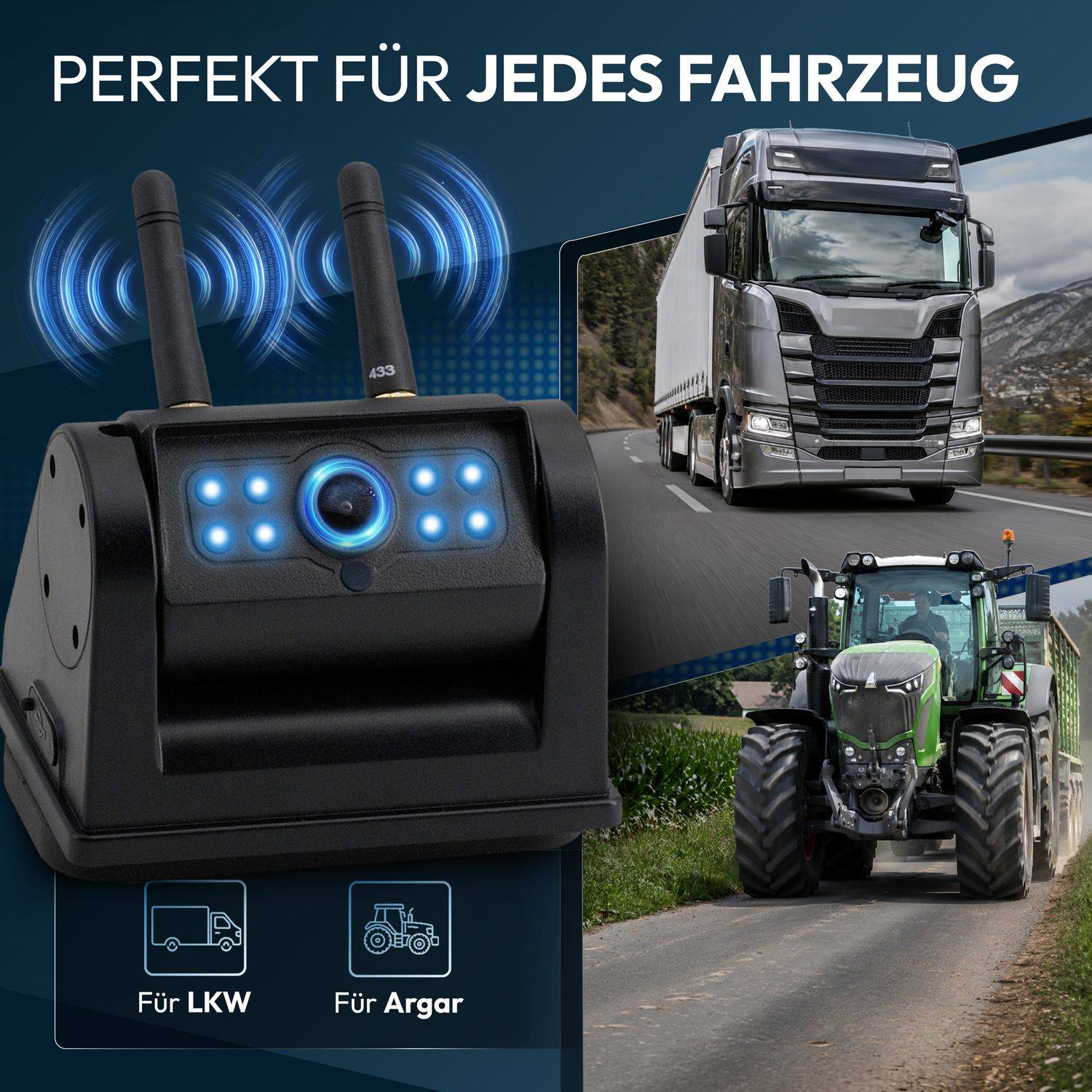 VSG24 10" FUNK-Set ELEMENT HD XL mit AKKU Magnet Kamera RVS-24575