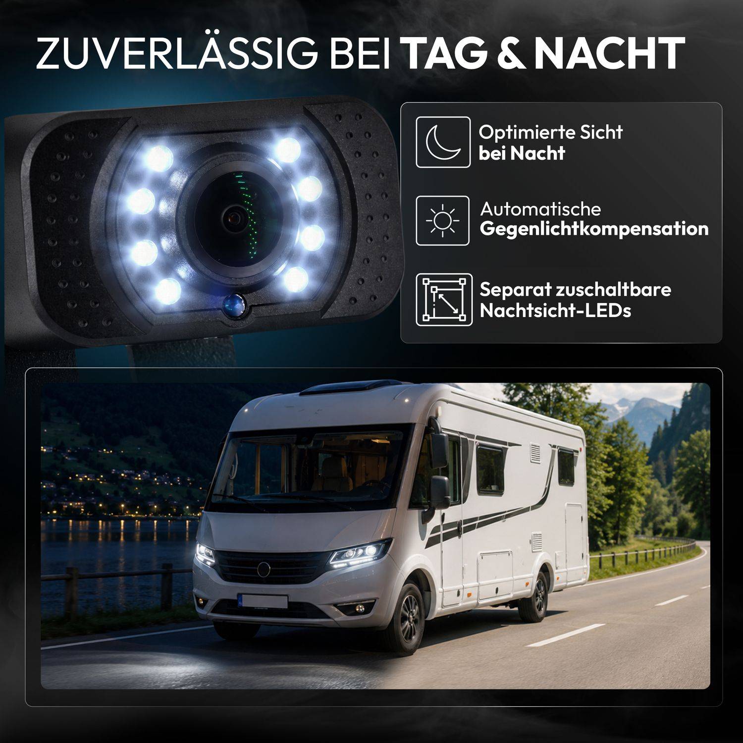 VSG24 7" FUNK-HD-Rückfahrkamera PREMIUM PRO HD 24581