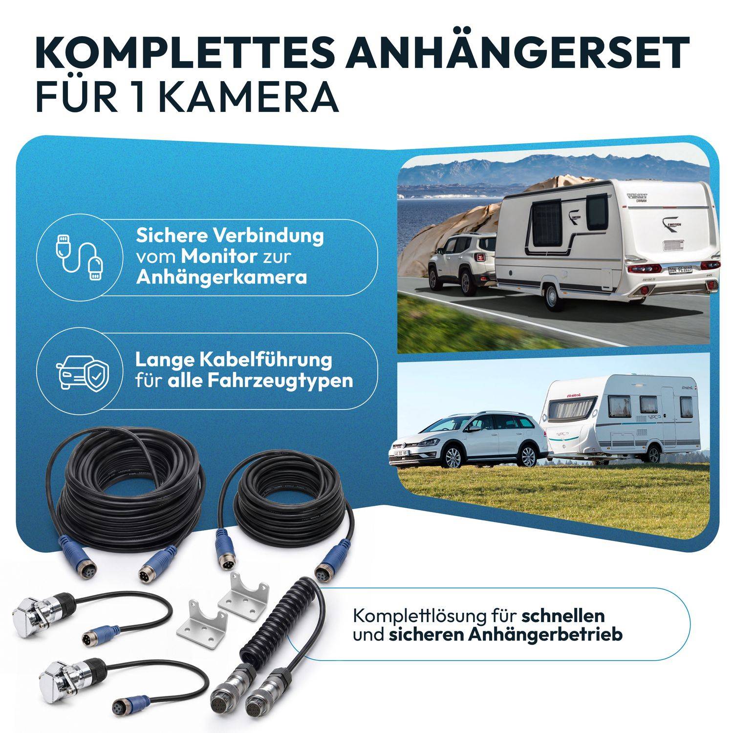 VSG24 Zugfahrzeug & Anhänger Set ELITE | 10m/20m