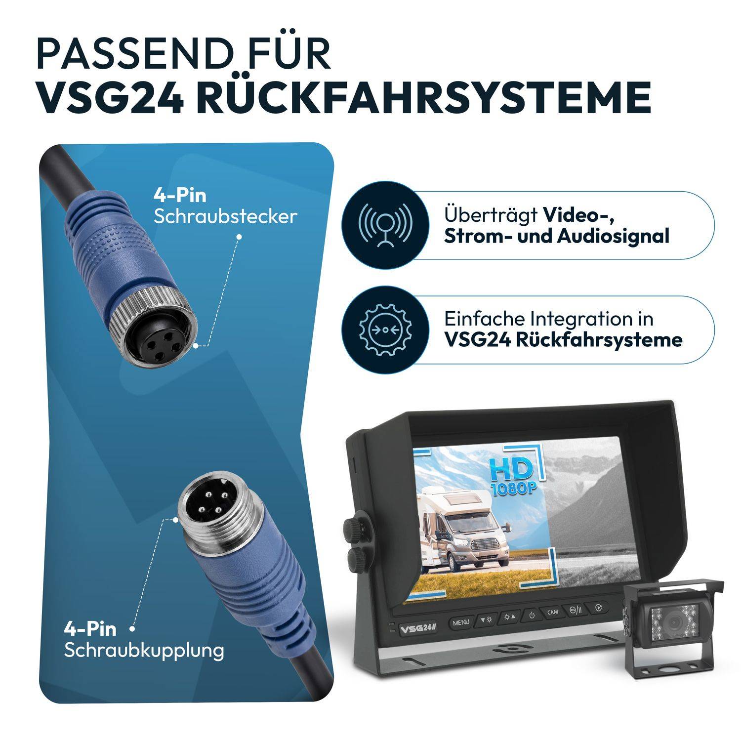 VSG24 Zugfahrzeug & Anhänger Set ELITE | 10m/20m
