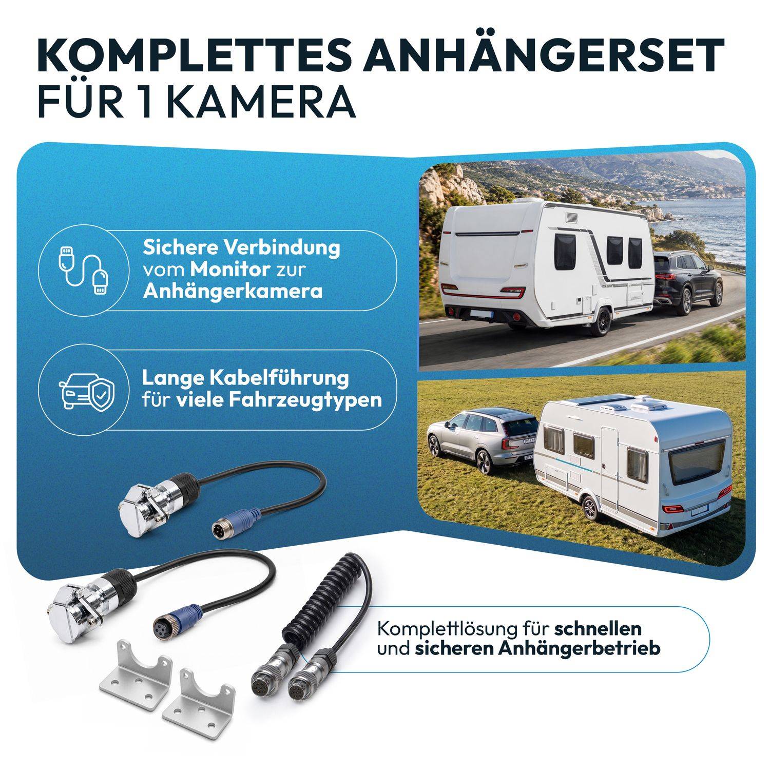 VSG24 Zugfahrzeug & Anhänger Set ELITE | 2 x 0,5 Meter