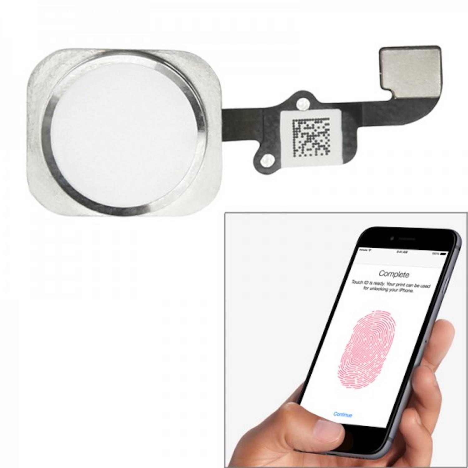 Für Apple iPhone 6 Home Button Finger Abdruck Touch ID Ersatzteil Neu