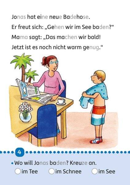 Lesen lernen 1. Klasse für Jungen und Mädchen - Sommer, Ferien, Sonnenschein