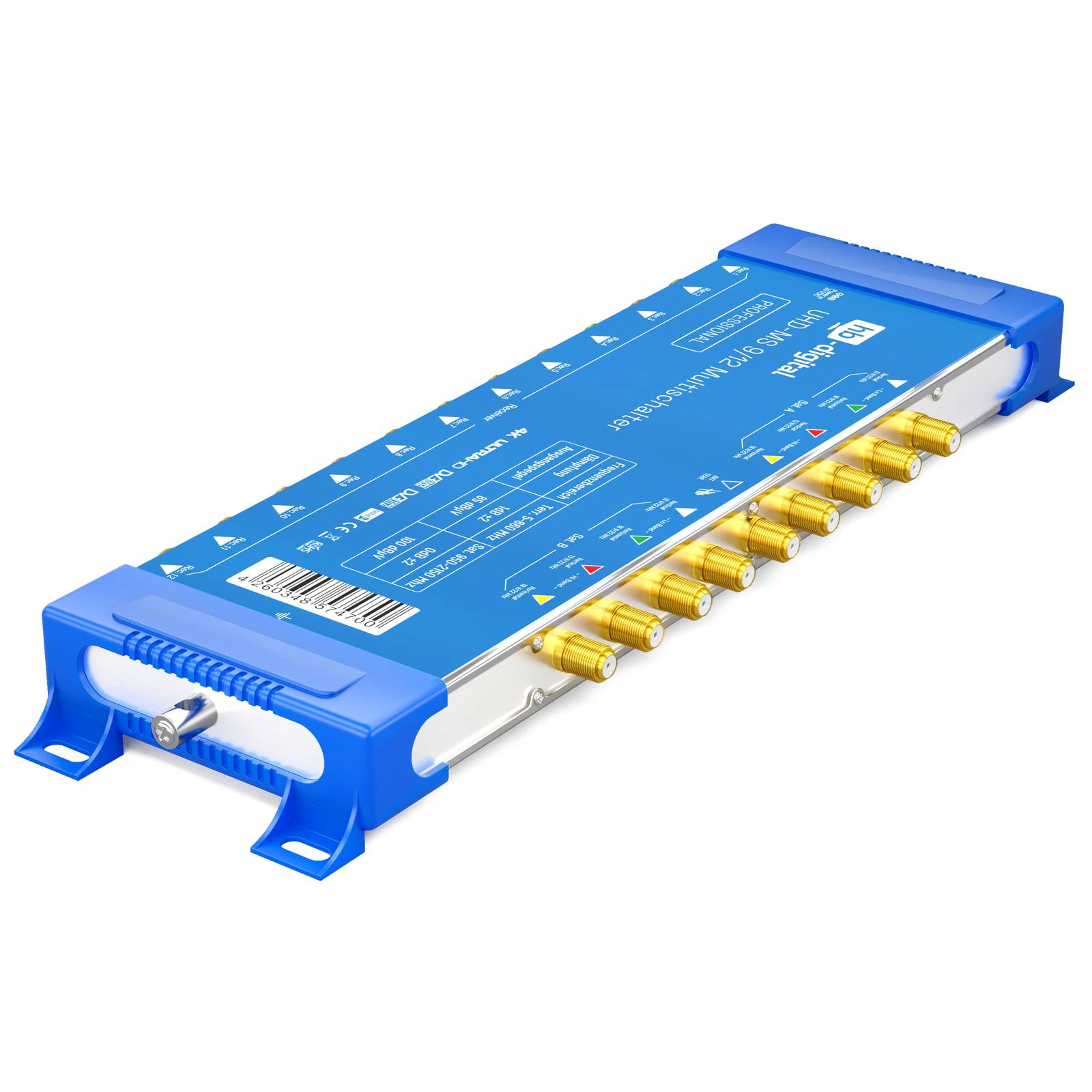 hb-digital Multischalter SAT UHD-MS 9/12 bis zu 12 Teilnehmer