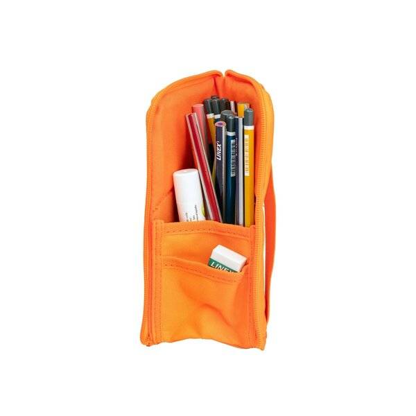 Schlamper Stand-Up - 10 x 20 x 4 cm orange Recycling-PET Qualität.