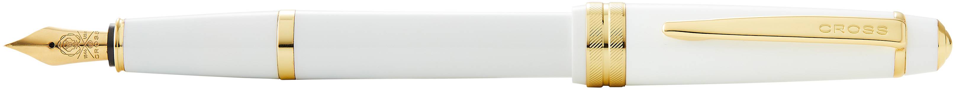 Füllfederhalter Cross Bailey Light Weiß/Gold, Extra-Fein, in Geschenkbox