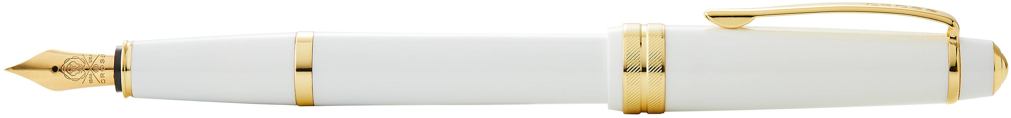 Füllfederhalter Cross Bailey Light Weiß/Gold, Extra-Fein, in Geschenkbox